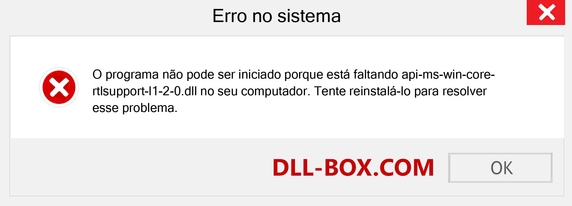 Arquivo api-ms-win-core-rtlsupport-l1-2-0.dll ausente ?. Download para Windows 7, 8, 10 - Correção de erro ausente api-ms-win-core-rtlsupport-l1-2-0 dll no Windows, fotos, imagens